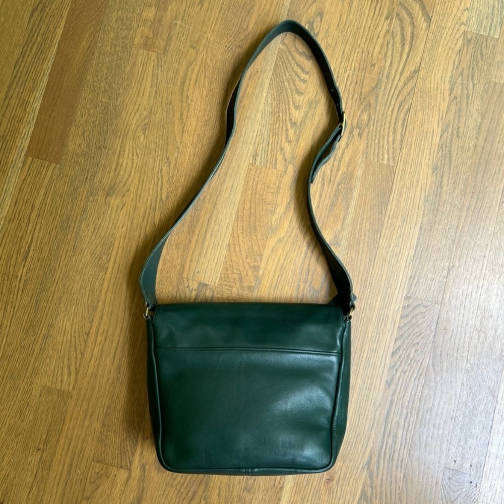 COACH Vintage Manhattan Collection Museum Bag 4127 Bottle Green Leather Bag USA - Picture 16 of 16